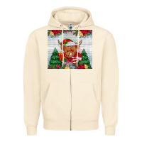 Sandshell christmas cow Zipper Hoodie - MaliasSmallBusiness