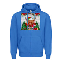 True Royal christmas cow Zipper Hoodie - MaliasSmallBusiness