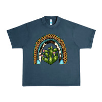 Midnight Navy cactus rainbow Urban Heavy Tee - JahusDesignShop