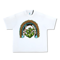 White cactus rainbow Urban Heavy Tee - JahusDesignShop