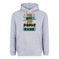 Heather Grey world's best poppi ever Heavyweight Hoodie - Jasminsmagicworld