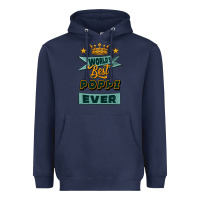Navy world's best poppi ever Heavyweight Hoodie - Jasminsmagicworld