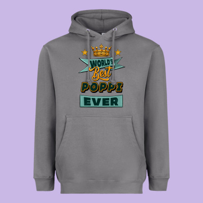 World's Best Poppi Ever Heavyweight Hoodie Designed By Jasminsmagicworld