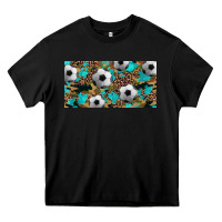 Black western leopard camouflage turquoise soccer licence plate template Heavy Core Tee - Artiststas