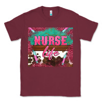 Burgundy western nurse life needle Classic Tee - BarkalooDesign