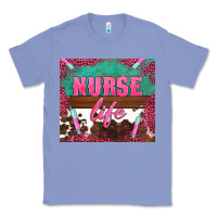 Colony Blue western nurse life needle Classic Tee - BarkalooDesign