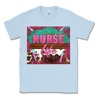 Dusty Blue western nurse life needle Classic Tee - BarkalooDesign