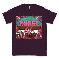 Plum western nurse life needle Classic Tee - BarkalooDesign