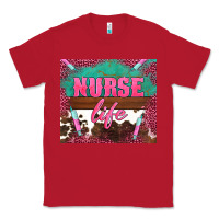 Red western nurse life needle Classic Tee - BarkalooDesign