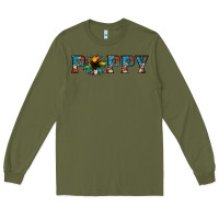 Army Green poppy cowhide sunflower Long Sleeve Tee - Jasminsmagicworld