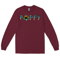 Burgundy poppy cowhide sunflower Long Sleeve Tee - Jasminsmagicworld