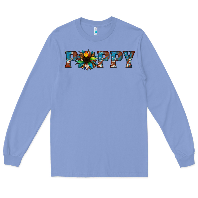 Poppy Cowhide Sunflower Long Sleeve Tee by Jasminsmagicworld | Teevron