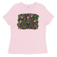 Mardi Gras Fleur De Lis Ladies Tee | Teevron