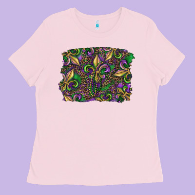 Ladies Tee Mardi Gras Fleur De Lis