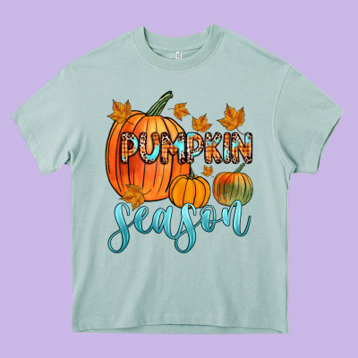 Pumpkin Season Heavy Core Tee Designed By Zillion Design Studio