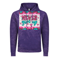 Cloud Purple never give up Vintage Hoodie - JahusDesignShop