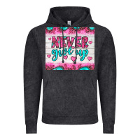 Vintage Black never give up Vintage Hoodie - JahusDesignShop