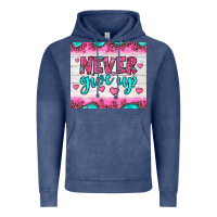 Vintage Denim never give up Vintage Hoodie - JahusDesignShop