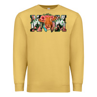 Antique Gold Cowhide Floral Feather Cow Mom Premium Sweatshirt - Bettercallsaul