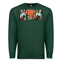 Sports Green Cowhide Floral Feather Cow Mom Premium Sweatshirt - Bettercallsaul