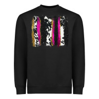 Black cow , yellow and pink glitter brushstrokes Heavyweight Sweatshirt - AdoDesignShop