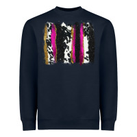 Navy cow , yellow and pink glitter brushstrokes Heavyweight Sweatshirt - AdoDesignShop