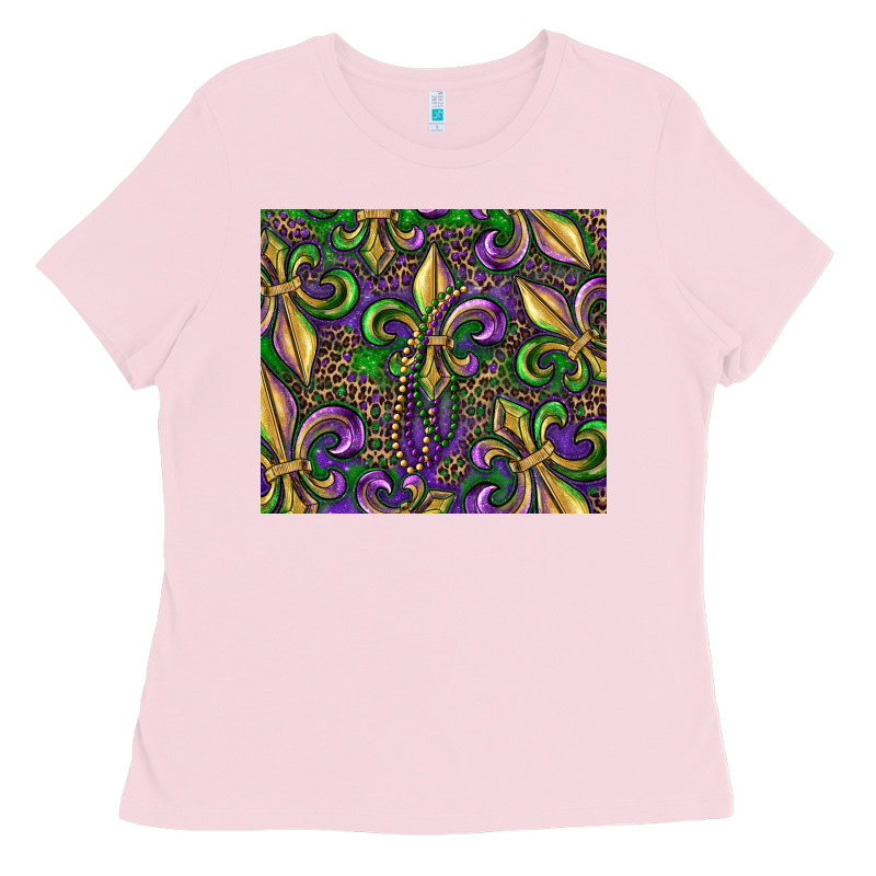 Mardi Gras Fleur De Lis Ladies Tee by RanaPortraitStore | Teevron