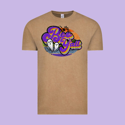 Boo Y'all Vintage Tee Designed By Jahusdesignshop
