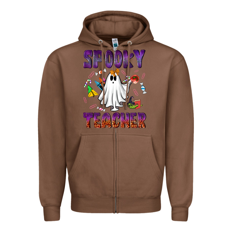 Spooky Teacher Zipper Hoodie by NancyCooperArtShop | Teevron