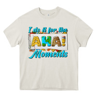 Cream i do it for the aha moments Heavy Core Tee - texasbilliewilder