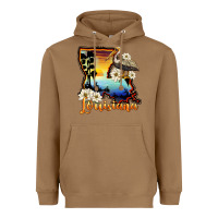 Toasted Coconut louisiana  sunset map magnolia Heavyweight Hoodie - BarkalooDesign