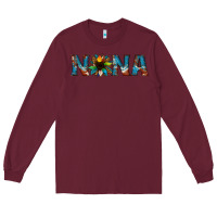 Burgundy nana cowhide sunflower Long Sleeve Tee - Jasminsmagicworld