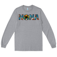 Heather Grey nana cowhide sunflower Long Sleeve Tee - Jasminsmagicworld
