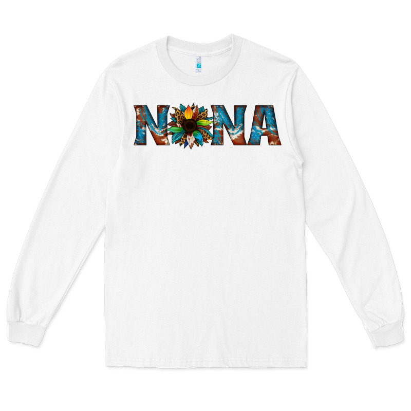 Nana Cowhide Sunflower Long Sleeve Tee by Jasminsmagicworld | Teevron