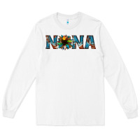 White nana cowhide sunflower Long Sleeve Tee - Jasminsmagicworld