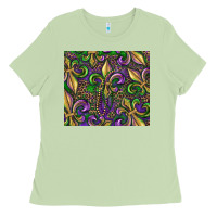 Matcha mardi gras fleur de lis Ladies Tee - RanaPortraitStore