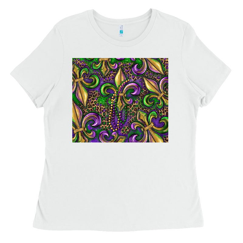 Mardi Gras Fleur De Lis Ladies Tee by RanaPortraitStore | Teevron