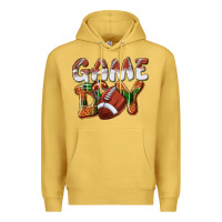 Antique Gold Game day leopard Football Premium Hoodie - NancyCooperArtShop