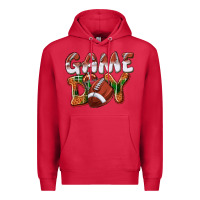 Cardinal Game day leopard Football Premium Hoodie - NancyCooperArtShop