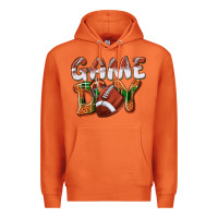 Carrot Game day leopard Football Premium Hoodie - NancyCooperArtShop
