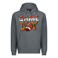 Rock Game day leopard Football Premium Hoodie - NancyCooperArtShop