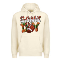 Sandshell Game day leopard Football Premium Hoodie - NancyCooperArtShop