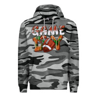 Slate Camo Game day leopard Football Premium Hoodie - NancyCooperArtShop