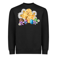 Black chicks eggs daisy easter Heavyweight Sweatshirt - Artiststas