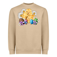 Mushroom chicks eggs daisy easter Heavyweight Sweatshirt - Artiststas