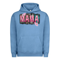 Pigment Pebble Blue Mama vibes Mother's Day Urban Hoodie - CowGirlArtShop