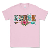 Bubblegum Pink western nurse arrow floral Classic Tee - BarkalooDesign