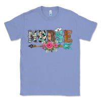Colony Blue western nurse arrow floral Classic Tee - BarkalooDesign