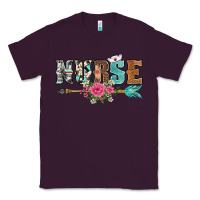 Plum western nurse arrow floral Classic Tee - BarkalooDesign