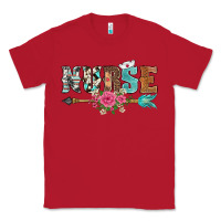 Red western nurse arrow floral Classic Tee - BarkalooDesign